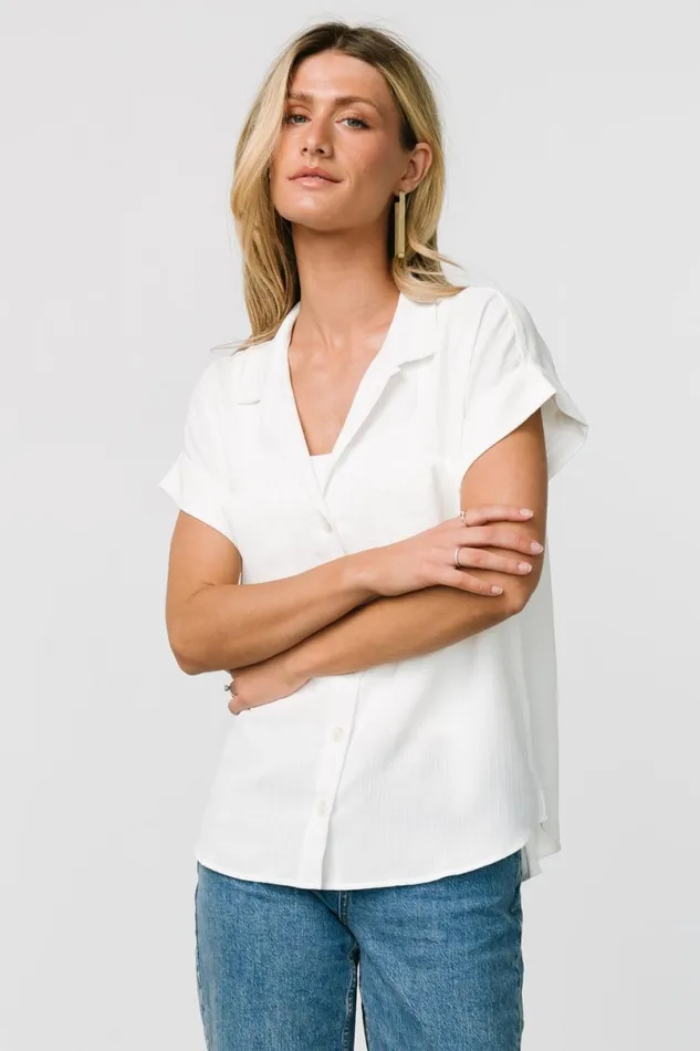 Shaylee Button Up Top Off White Women Baltic Born Blouses Shirts Shaylee Button Up Top Off White Women Baltic Born Blouses Shirts