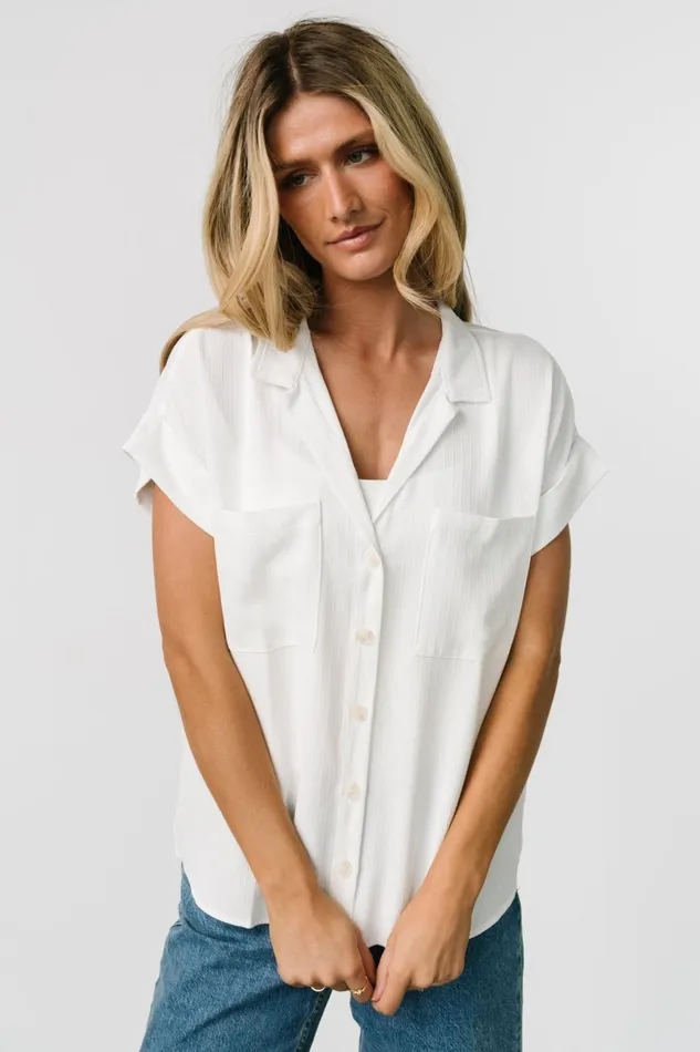 Shaylee Button Up Top Off White Women Baltic Born Blouses Shirts Shaylee Button Up Top Off White Women Baltic Born Blouses Shirts
