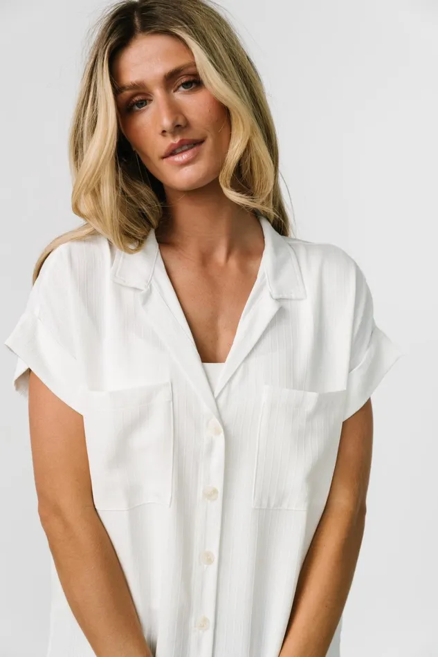 Shaylee Button Up Top Off White Women Baltic Born Blouses Shirts Shaylee Button Up Top Off White Women Baltic Born Blouses Shirts