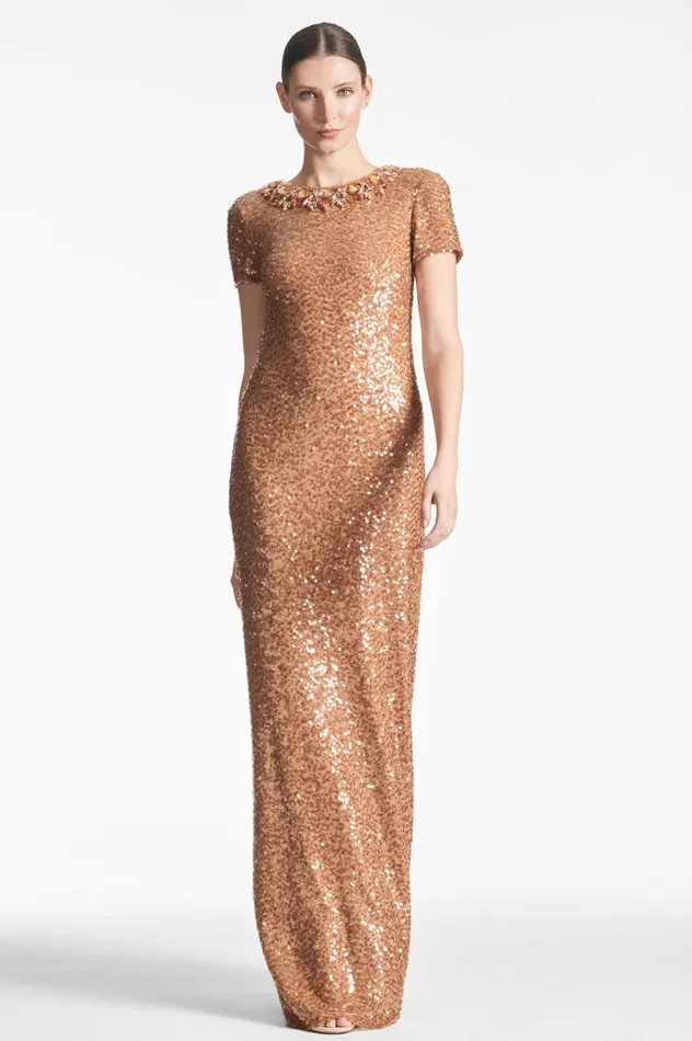 Shiloh Gown 8211 Honey Women Sachin and Babi Evening