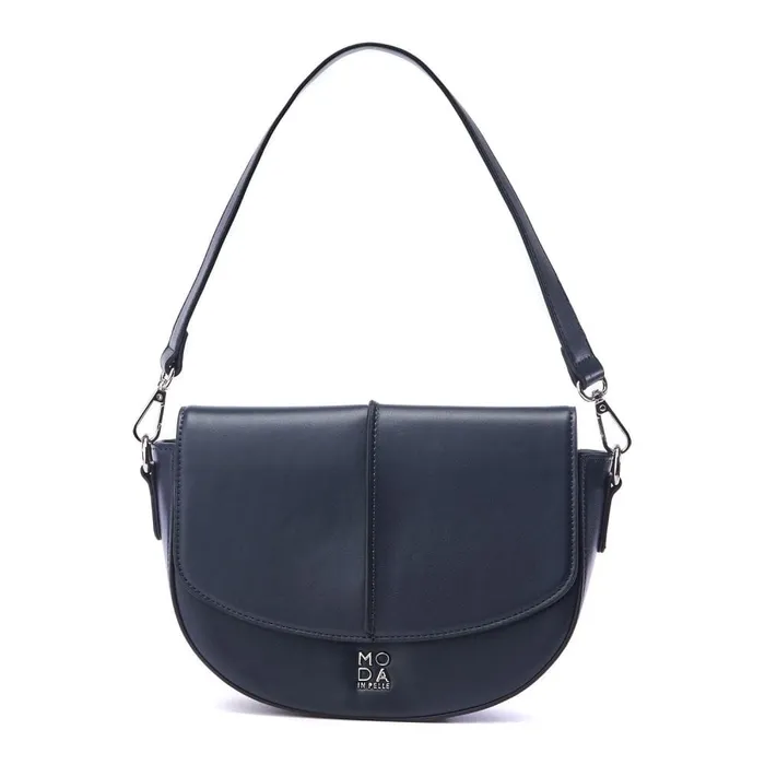 Shoulder Bags Women Moda In Pelle Baker Bag Navy Porvair