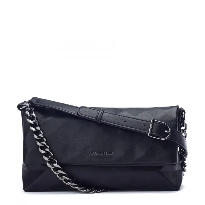 Shoulder Bags Women Moda In Pelle Berlyn Bag Black Porvair