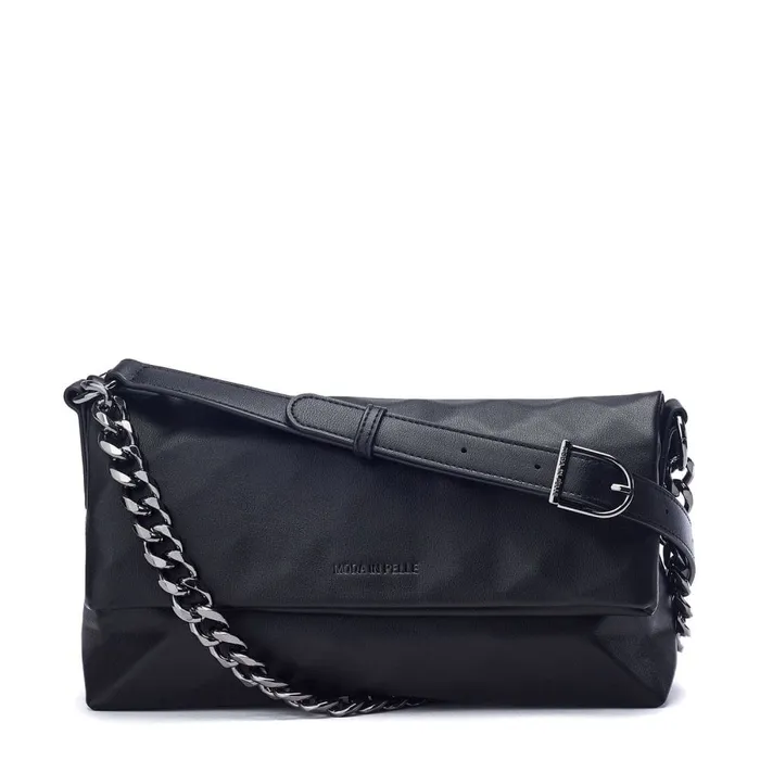 Shoulder Bags Women Moda In Pelle Berlyn Bag Black Porvair