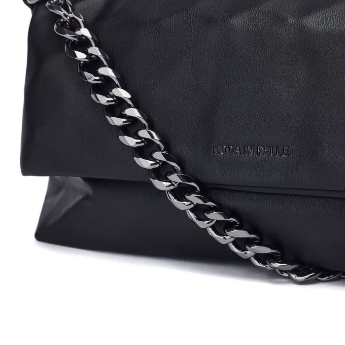 Shoulder Bags Women Moda In Pelle Berlyn Bag Black Porvair