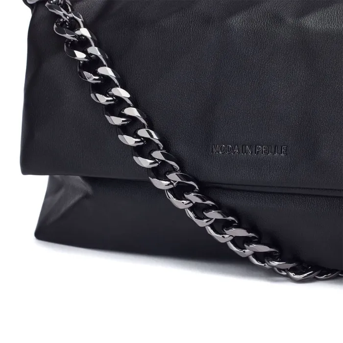 Shoulder Bags Women Moda In Pelle Berlyn Bag Black Porvair
