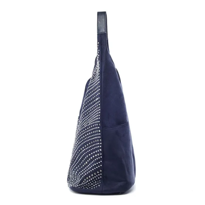 Shoulder Bags Women Moda In Pelle Glamslouchbag Navy Alcantara