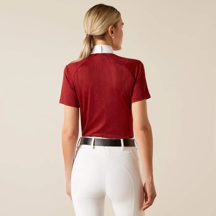 Showstopper 30 Show Shirt Sundried Tomato Women Ariat English Riding Showstopper 30 Show Shirt Sundried Tomato Women Ariat English Riding