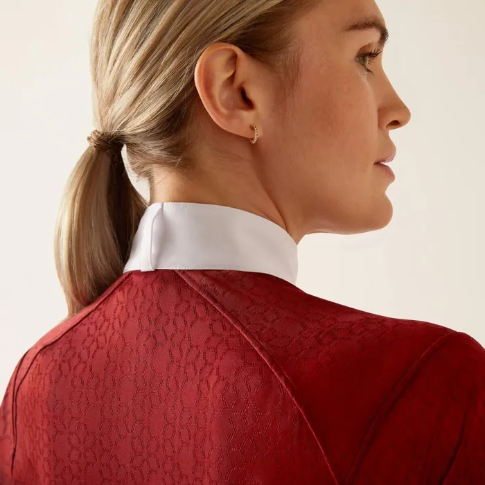 Showstopper 30 Show Shirt Sundried Tomato Women Ariat English Riding Showstopper 30 Show Shirt Sundried Tomato Women Ariat English Riding
