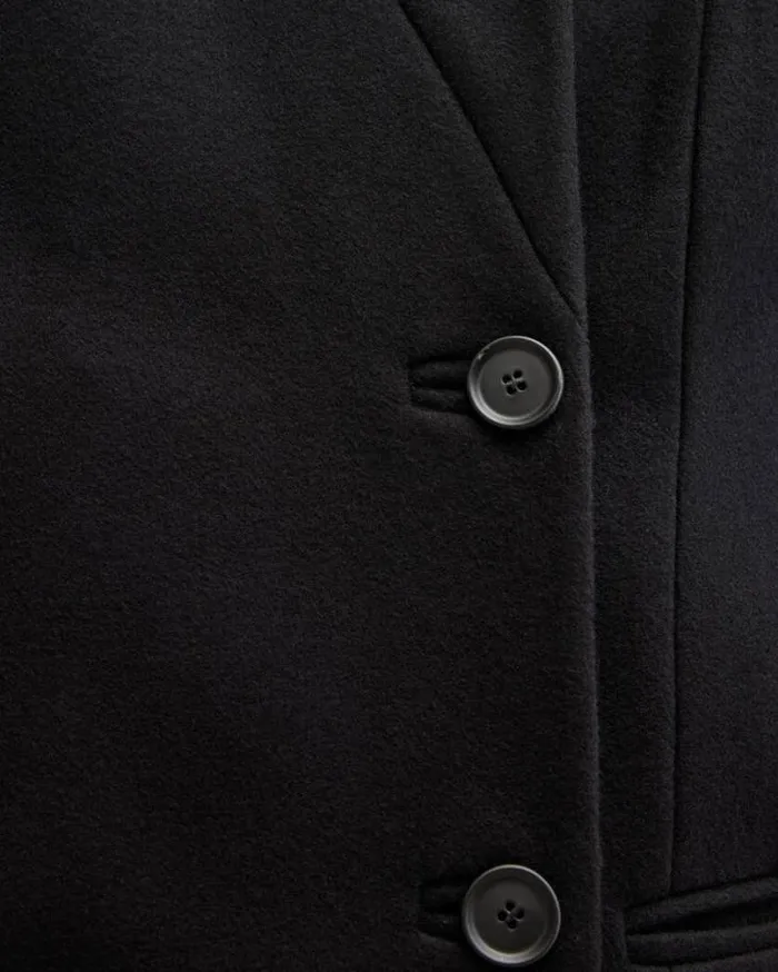 Sidney Wool Cashmere Blend Tailored Coat Black Women AllSaints Jackets and Coats Sidney Wool Cashmere Blend Tailored Coat Black Women AllSaints Jackets and Coats