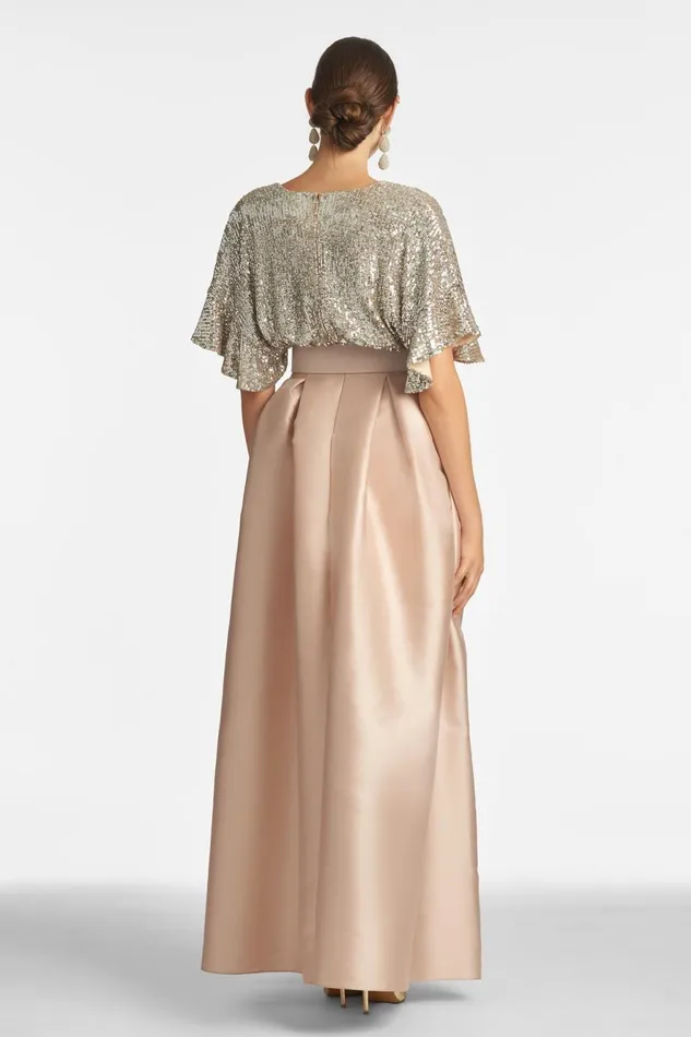 Simone Gown 8211 Silver Peony Women Sachin and Babi Covered