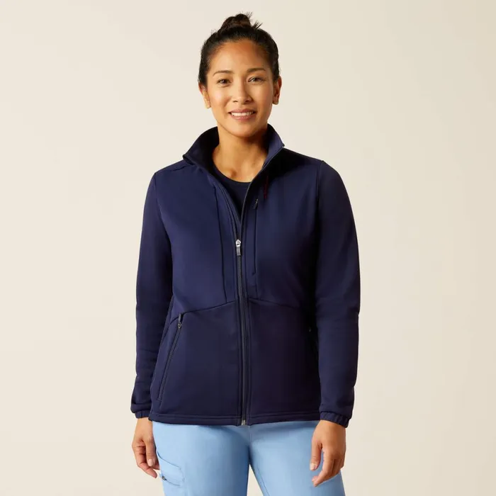 Sina Fleece Scrub Jacket Navy Women Ariat Scrubs