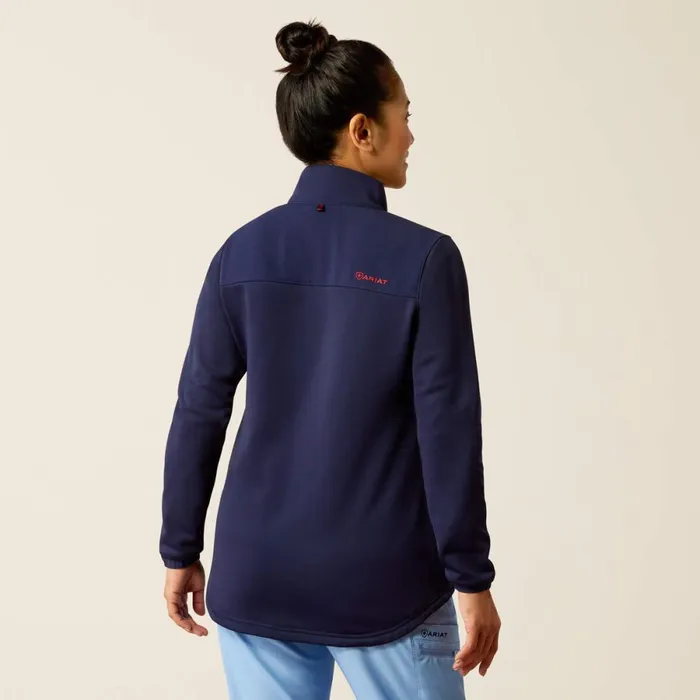 Sina Fleece Scrub Jacket Navy Women Ariat Scrubs