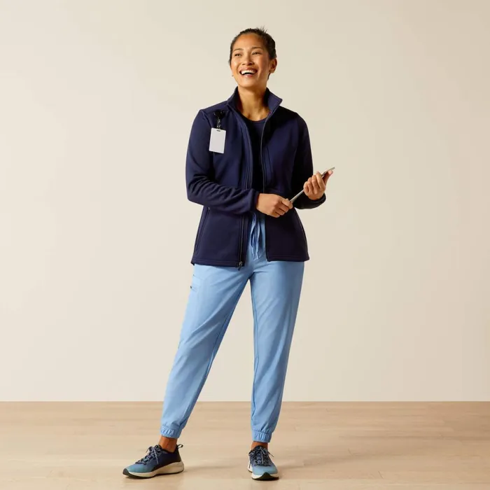Sina Fleece Scrub Jacket Navy Women Ariat Scrubs
