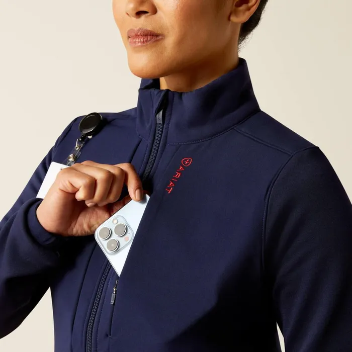 Sina Fleece Scrub Jacket Navy Women Ariat Scrubs