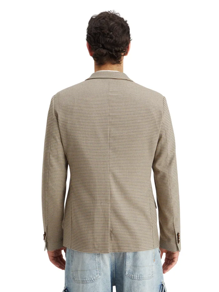 Single Breasted Yarndyed Blazer Antra Offwhite Mini Check Men Scotch and Soda Blazers and Waistcoats Single Breasted Yarndyed Blazer Antra Offwhite Mini Check Men Scotch and Soda Blazers and Waistcoats