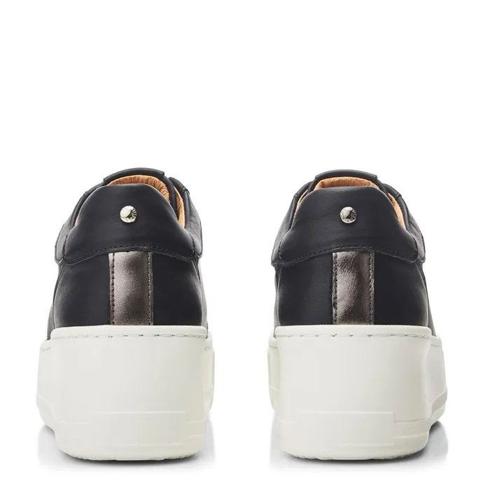 SlipOn Trainers Women Moda In Pelle Auben Navy Leather