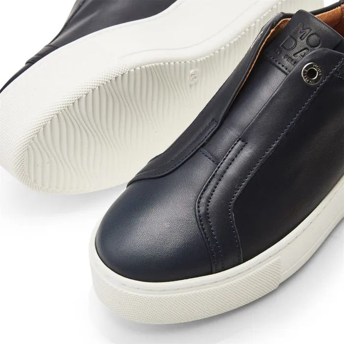 SlipOn Trainers Women Moda In Pelle Auben Navy Leather