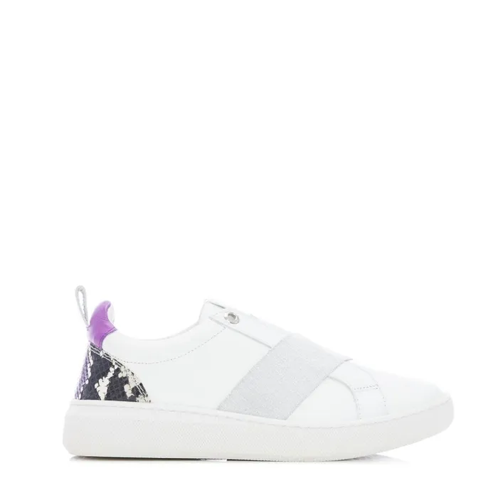 SlipOn Trainers Women Moda In Pelle Brayla White Leather