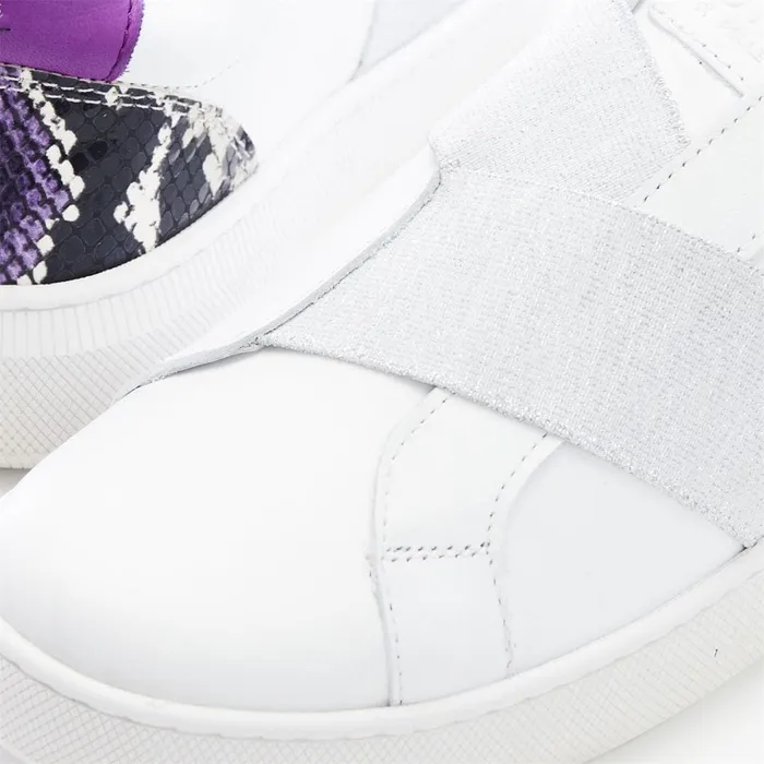 SlipOn Trainers Women Moda In Pelle Brayla White Leather