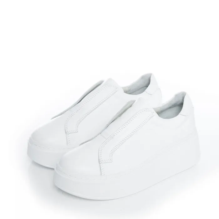 SlipOn Trainers Women Moda In Pelle Bsoleful B Axell White Leather