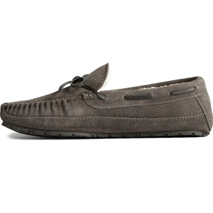 Slippers and Moccasins Men Sperry Brandon Trapper Moccasin Slipper Charcoal