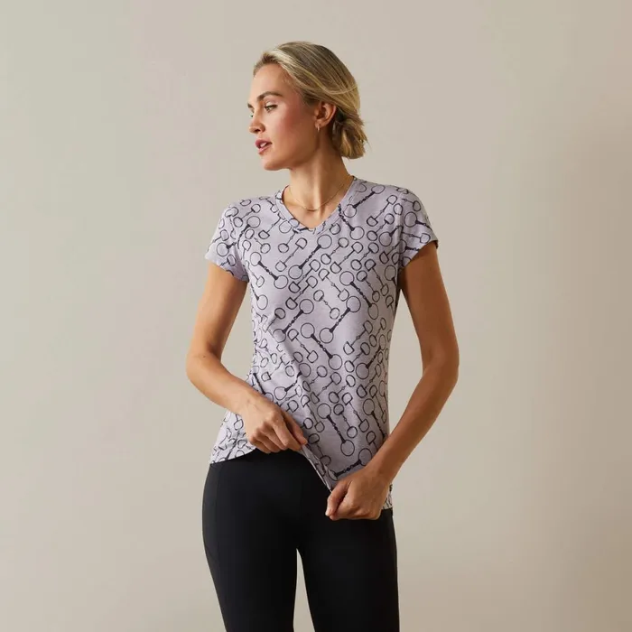 Snaffle TShirt Lavender Heather Women Ariat TShirts and Tops