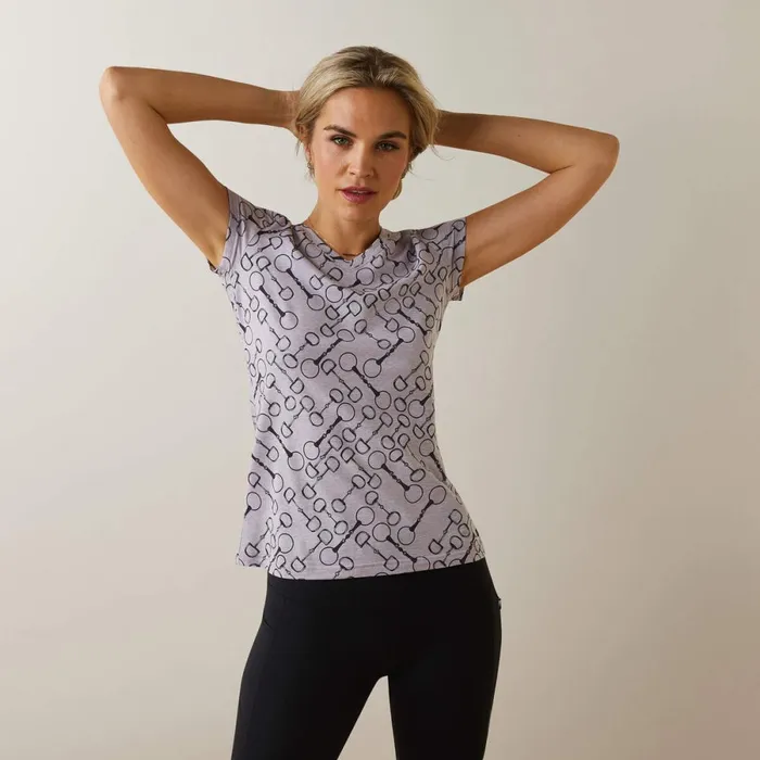 Snaffle TShirt Lavender Heather Women Ariat TShirts and Tops Snaffle TShirt Lavender Heather Women Ariat TShirts and Tops