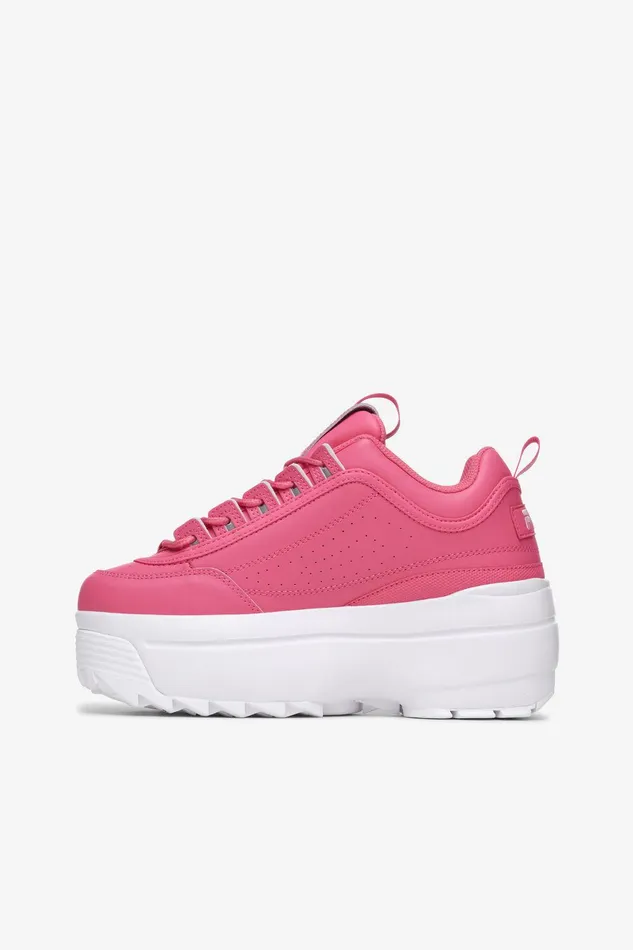 Sneakers Women Fila Disruptor 2 Wedge 661 Hot Pink Pirouette White
