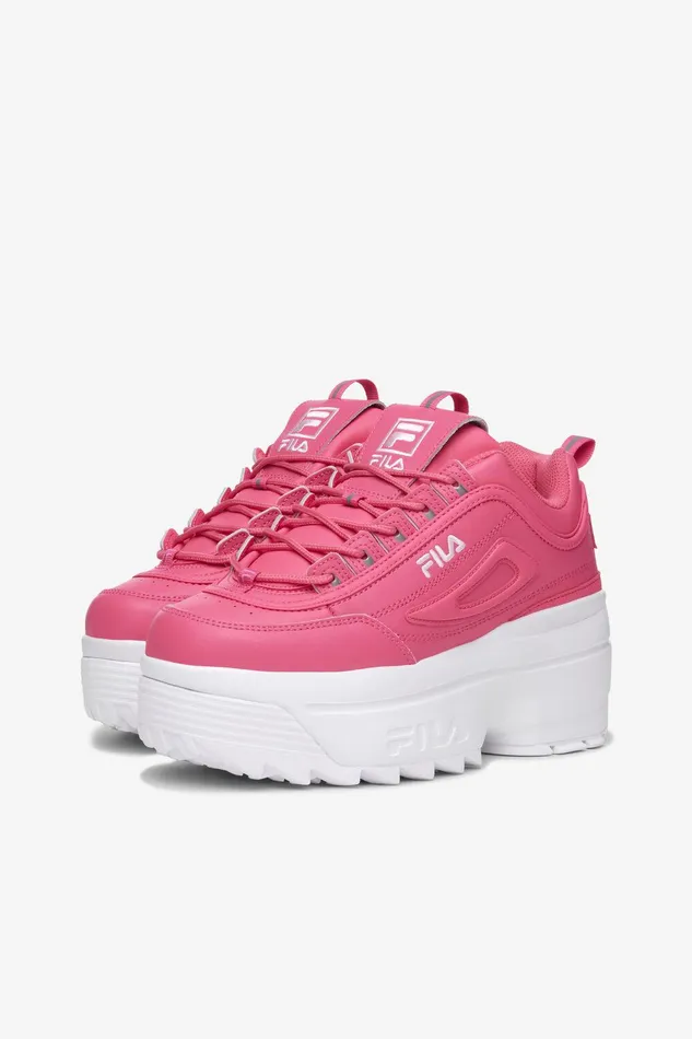 Sneakers Women Fila Disruptor 2 Wedge 661 Hot Pink Pirouette White