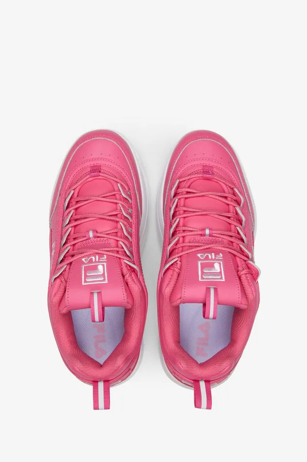Sneakers Women Fila Disruptor 2 Wedge 661 Hot Pink Pirouette White