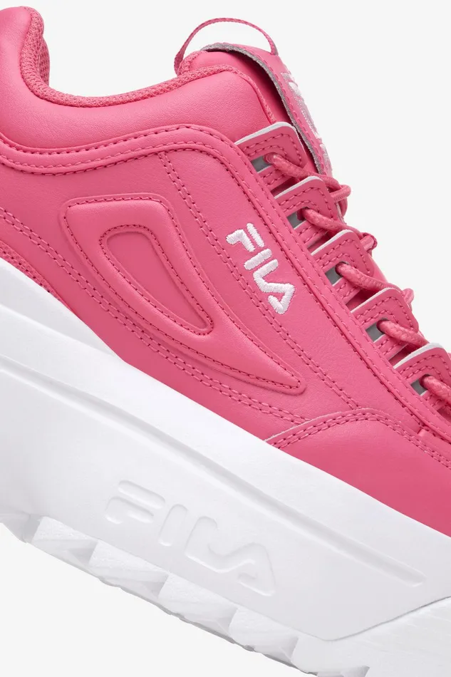 Sneakers Women Fila Disruptor 2 Wedge 661 Hot Pink Pirouette White