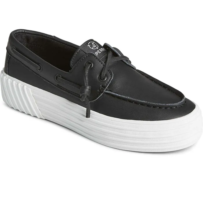 Sneakers Women Sperry Bahama 20 Leather Platform Sneaker Black Sneakers Women Sperry Bahama 20 Leather Platform Sneaker Black