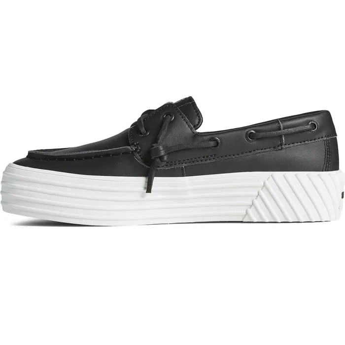 Sneakers Women Sperry Bahama 20 Leather Platform Sneaker Black Sneakers Women Sperry Bahama 20 Leather Platform Sneaker Black
