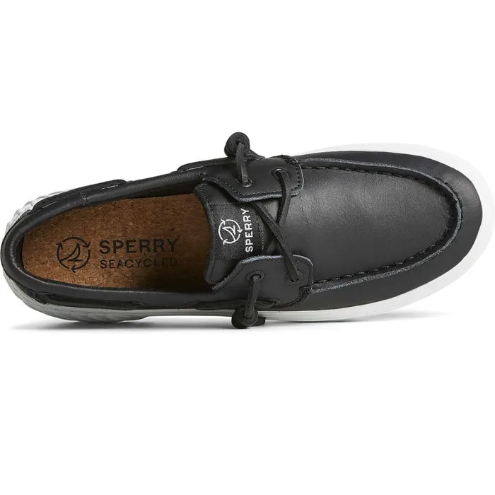 Sneakers Women Sperry Bahama 20 Leather Platform Sneaker Black Sneakers Women Sperry Bahama 20 Leather Platform Sneaker Black