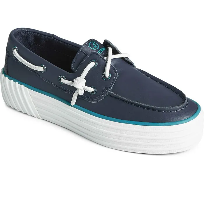 Sneakers Women Sperry Bahama 20 Leather Platform Sneaker Navy Sneakers Women Sperry Bahama 20 Leather Platform Sneaker Navy
