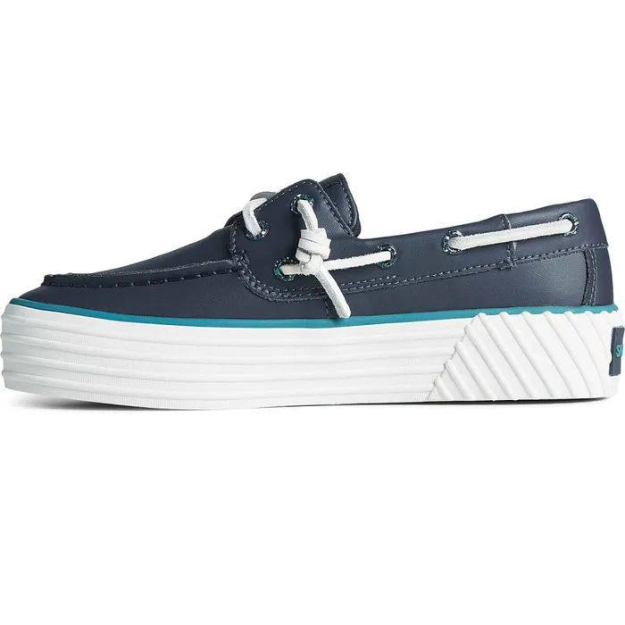 Sneakers Women Sperry Bahama 20 Leather Platform Sneaker Navy Sneakers Women Sperry Bahama 20 Leather Platform Sneaker Navy
