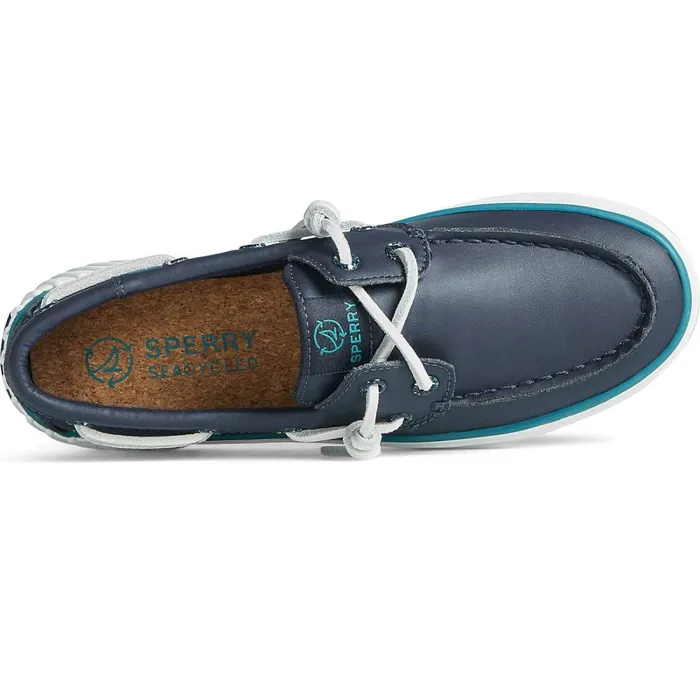 Sneakers Women Sperry Bahama 20 Leather Platform Sneaker Navy Sneakers Women Sperry Bahama 20 Leather Platform Sneaker Navy
