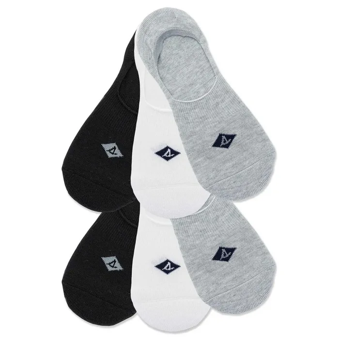 Socks and Liners Men Sperry 6Pack Sneaker Sock Liner Multi