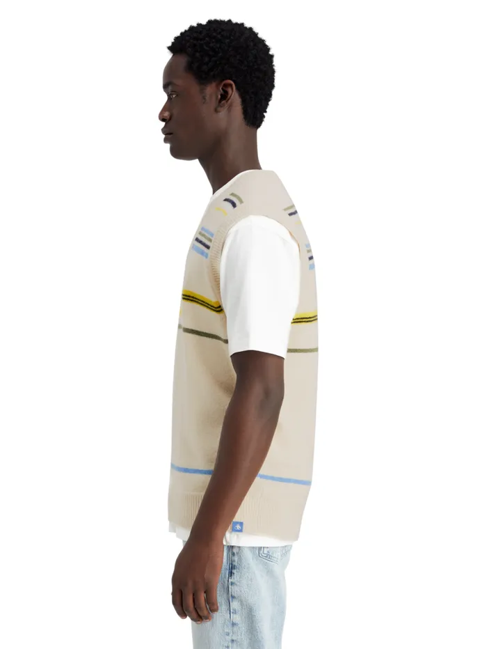 Soft Knit Vest Parchment Men Scotch and Soda Knitwear