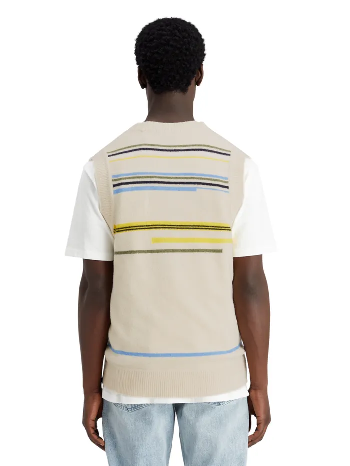 Soft Knit Vest Parchment Men Scotch and Soda Knitwear