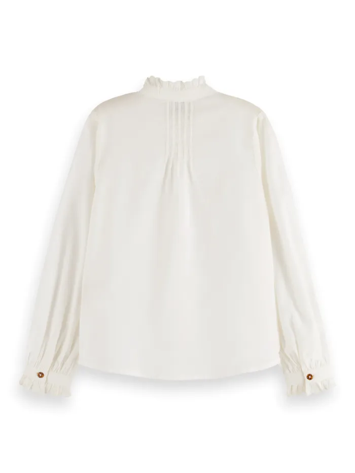 SOFT WHITE SHIRT Off White Kids Scotch and Soda Blouses and Shirts