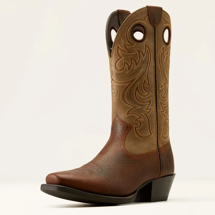Sport Square Toe Cowboy Boot Brown Oiled Rowdybrown Bomber Men Ariat Western Boots