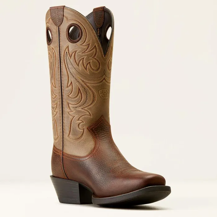 Sport Square Toe Cowboy Boot Brown Oiled Rowdybrown Bomber Men Ariat Western Boots Sport Square Toe Cowboy Boot Brown Oiled Rowdybrown Bomber Men Ariat Western Boots