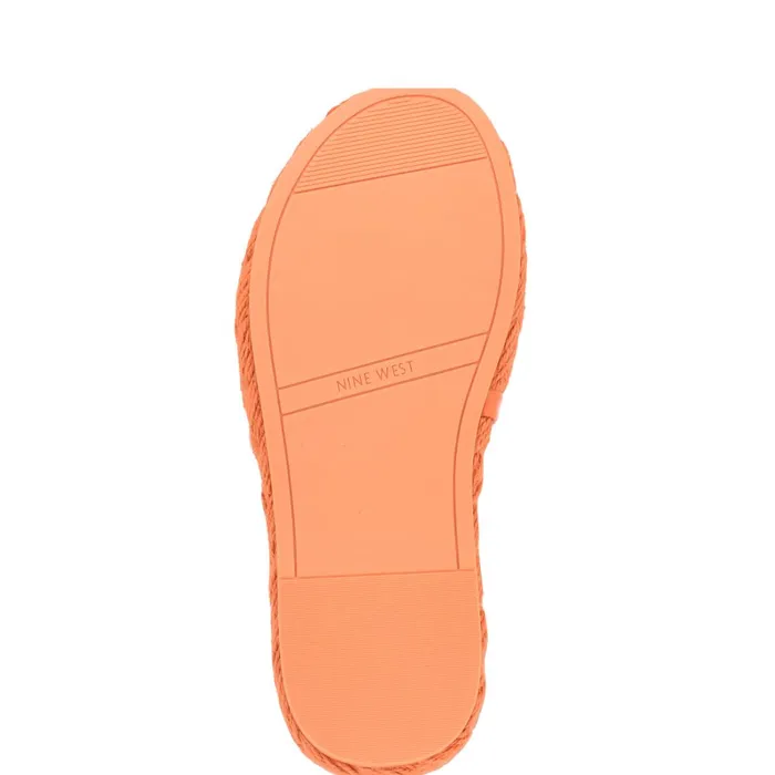Stef Woven Slide Sandals Orange Women Nine West Casual Stef Woven Slide Sandals Orange Women Nine West Casual