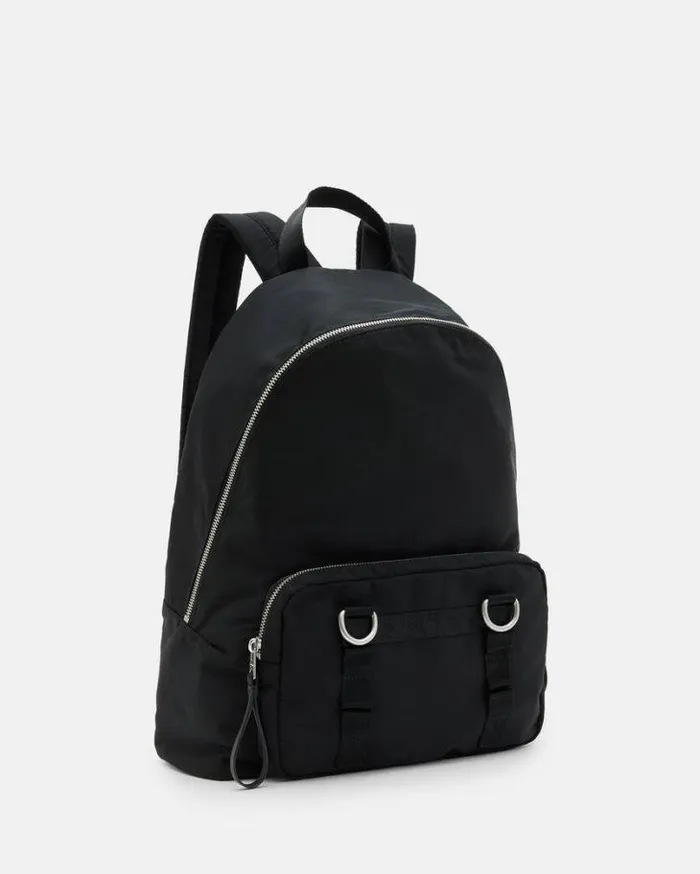 Steppe Recycled Backpack Black Men AllSaints Bags and Wallets
