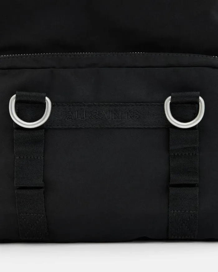 Steppe Recycled Backpack Black Men AllSaints Bags and Wallets