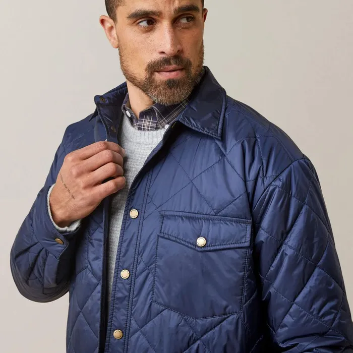 Stinson Shirt Jacket Navy Men Ariat Jackets and Vests