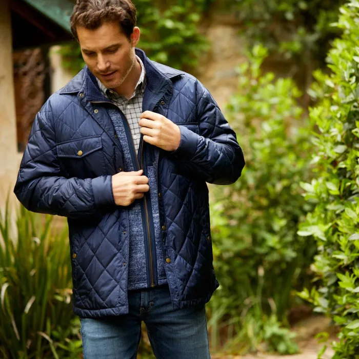 Stinson Shirt Jacket Navy Men Ariat Jackets and Vests