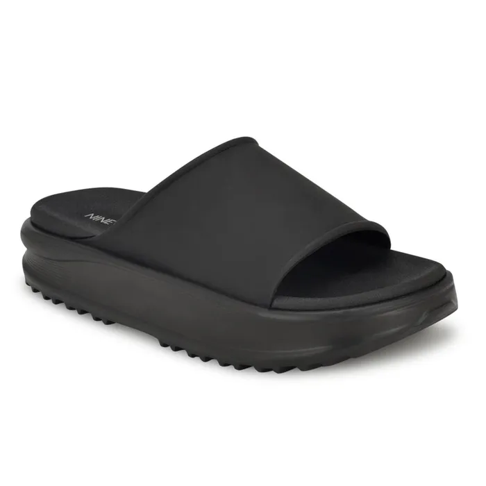 Sunshin Casual Slide Sandals Black Women Nine West Casual Sunshin Casual Slide Sandals Black Women Nine West Casual