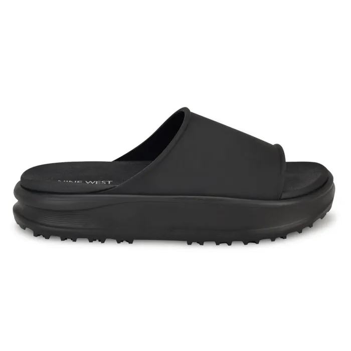 Sunshin Casual Slide Sandals Black Women Nine West Sandals